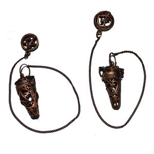 ลูกตุ้มทองแดงกรงรูปห้าเหลี่ยมและ Om กรง | ผู้จัดจำหน่ายลูกตุ้มโลหะทองเหลือง - Product Image 1