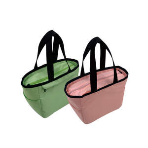 Large Bulk Fruit&Drinks Grocery FreezableFoldable Nylon Insulated Thermal <b>Lunch</b> Cooler <b>Bags</b> - Product Image 6