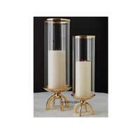 Porte-bougie hurricane en métal araignée, design moderne, artisanat, vente chaude, élégant, décoratif, luxe, moderne