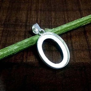 Venta al por mayor 13X18 MM liso conclusiones Oval collar encanto de plata 925 de joyería fina haciendo de fundición de Metal en blanco bisel taza colgante - Product Image 2