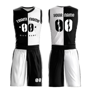 Ensembles d'uniformes de basket-ball pour hommes personnalisés Maillots grande taille avec kit club de l'équipe Tenue de basket-ball personnalisée - Product Image 1