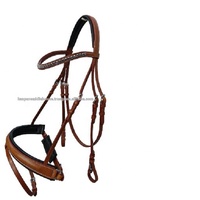 Cavasson Noseband Flash Bridle Matériau en cuir durable