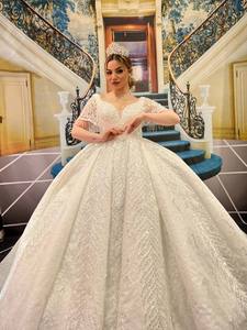 Turkish Woman Wedding Dress Bridal Gown Elegant <b>Long</b> Party Dress Evening Dress Chiffon Tulle Satin Luxury High Quality - Product Image 4