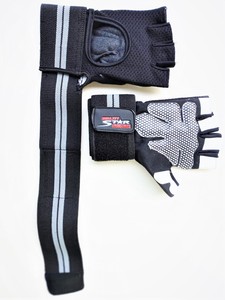 Guantes de levantamiento de pesas personalizados, nuevo estilo, 2022, cuero de vaca, palma blanca, acolchado, cuatro vías - Product Image 5