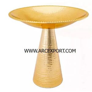Lot de 2 bols et plateaux de nourriture classiques de couleur or Plateau de service alimentaire en gros avec 2 poignées solides pour l'hôtel et les centres de villégiature - Product Image 2