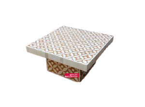 Meilleures ventes Nouveau support à gâteau rectangulaire de luxe en bois avec incrustation de nacre pour mariage et anniversaire Fabriqué en Inde - Product Image 5
