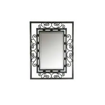Designer antique and unique handmade Rectangular Wall Hanging Metal and Glass Wall Mirror for interior decoration