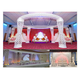 Fusion-Pilares de cristal para boda, Mandap de cristal brillante para boda, pilar de cristal iluminado - Product Image 1