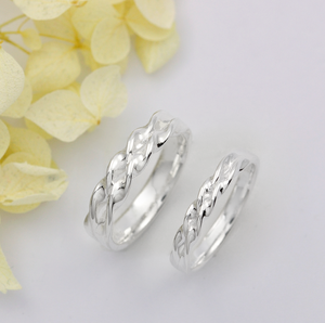 Anillo de Eternidad Romántico de Plata de Ley, Continuación del Amor, para Boda y Aniversario - Product Image 1