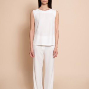 Blusa sin mangas SM Essence Simply para mujer, túnica monocromática para un look moderno, elegante y casual de calidad, en color liso. - Product Image 3