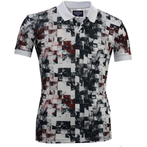 Polo de punto con logotipo personalizado para hombre, camisa con estampado Floral, sublimación - Product Image 2