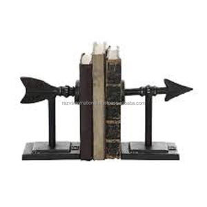 Sujetalibros de metal chapado en oro con hermoso diseño de pilar de metal - Product Image 5