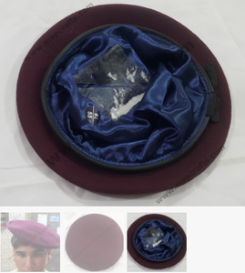 Automne hiver bérets Western à la mode bourgogne Design nouvelle usine en gros pour les scènes extérieures broderie personnalisée - Product Image 3