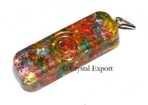 Meilleure valeur de pendentifs d'orgone chakra en forme de tuyau: pendentifs d'orgone chakra en forme de tuyau à vendre - Product Image 2