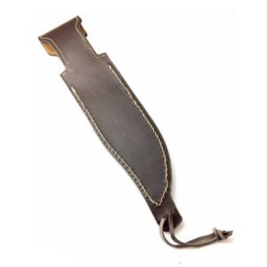 Funda de cuero hecha a mano con estilo de amenaza con incrustaciones de moda a precio de fábrica para cuchillos de hoja fija - Product Image 2