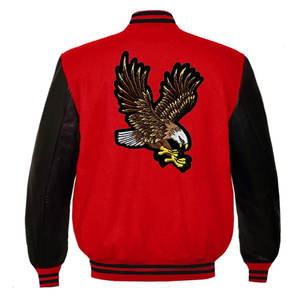 Veste universitaire à manches en cuir pour hommes, veste de sport Letterman d'hiver avec quantité minimale de commande bas Inspiration baseball, vente en gros - Product Image 3