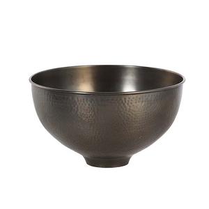 Bol en laiton martelé de conception antique Taille personnalisée Forme ronde Bol en laiton de service alimentaire à prix compétitif - Product Image 1