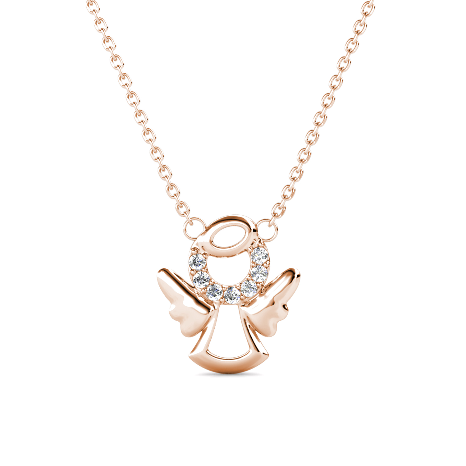 Collana con Pendente Placcato in Oro Rosa 18k