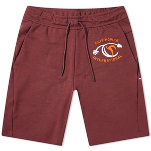 กางเกงขาสั้นเล่นโยคะลำลองของผู้ชายปักลายสีพื้นมีกระเป๋ายางยืดมีเชือกผูกเอวสำหรับวิ่ง - Product Image 2