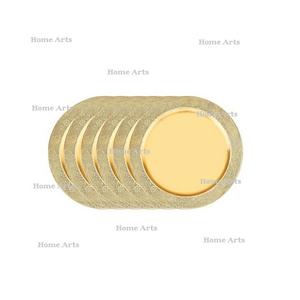 Assiettes rondes de la plus haute qualité, nouveau design, couleur or, assiette de présentation pour la maison, utilisation en cuisine - Product Image 1