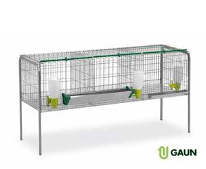 Jaula para pollos de atenuación, 3 compartimentos - Product Image 1