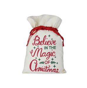 Custom 2021 Large Unicorn Canvas Sublimation <b>Christmas</b> Santa <b>Sack</b> Plain Cotton Drawstring Gift Bags Personalize Shopping Bags - Product Image 4