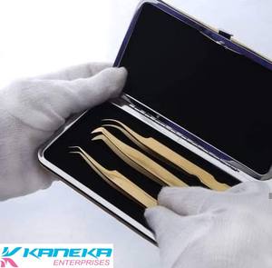 Pince à épiler d'extension de cils Meilleure pince à épiler d'extension de cils en acier inoxydable Pince à épiler en gros avec étiquette personnalisée - Product Image 6