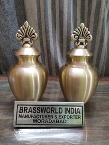 BRASS WHITE PET PAW BOX URN FUNERAL SUMINISTROS BRASSWORLD INDIA, White Paws Brass Pet Urn - Product Image 6
