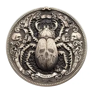 Coleção de moedas de lembrança de metal 3d de animais personalizados