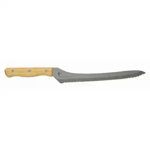 TSUBAME Bread knife with partly serrated blade made in Niigata Japan works as a slicing knife