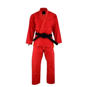 Low Price Jiujitsu Uniform White Double Weave BJJ Judo GI Kimono Cotton Judo Suit Judo Uniform