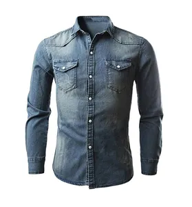 Export Quality Mens Denim Shirt Best Quality New Selling Goods for Men and Women