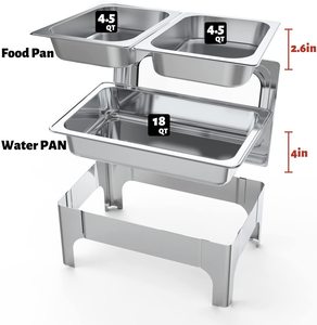 Findking — ensemble de plats à gaufres, chauffe-aliments, en acier inoxydable, pour fête de mariage, hôtel et restaurant, utilisation du meilleur design - Product Image 3