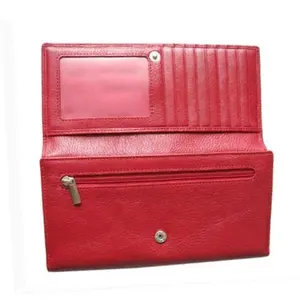2022 New Style PU leather Red Color High Quality Women Wallet