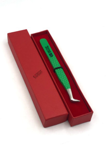 Meilleur revêtement en poudre de céleri de haute qualité Volume russe Pince à épiler en acier inoxydable pour extensions de cils Logo personnalisé Instruments de beauté - Product Image 6