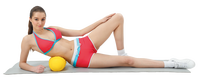 Rouleau en mousse ALLWINWIN FMR25 - Rouleau de massage dorsal gonflable en PVC pour exercices musculaires et étirements