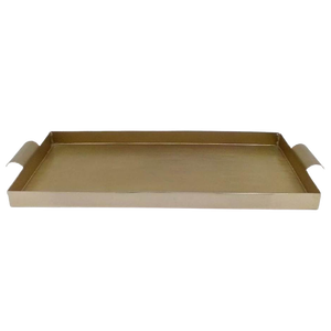 Bandeja rectangular de hierro esmaltada para servir comida, plato y plato de color negro para servir comida en la cena, hecha a mano - Product Image 2