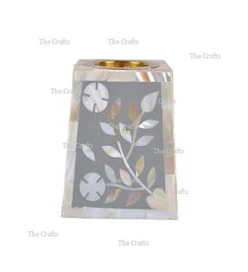 Metal And <b>Mother</b> Of Pearl <b>Candle</b> Holder Stand Set Of Three Different Sizes <b>Candle</b> Holder For Home Hotel Use - Product Image 3