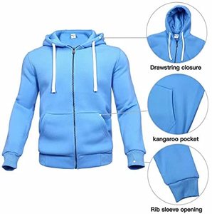 Label เสื้อฮู้ดแบบผูกเชือกหนาหนาผู้ชาย,เสื้อวอร์มสำหรับผู้ชายเสื้อฮู้ดแบบสวมศีรษะฤดูใบไม้ร่วงลำลอง2ชิ้นแบรนด์ - Product Image 2