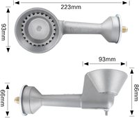 Tête de combustion ronde en fonte de Propane, 21 pouces, tête de combustion avec fixation en laiton