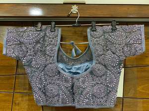 Blusa bordada con diamantes pesados para mujer, ropa de Festival de diseño elegante, venta al por mayor, 2023 - Product Image 3