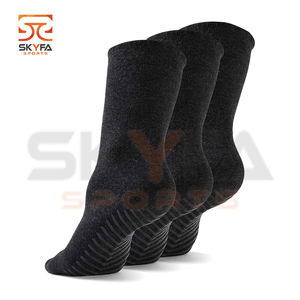 Chaussettes d'athlétisme, de cyclisme, Sox d'équipage, pour homme, Calcetines, Meias, blanc, noir, gris, Gym, Sport, éponge, Logo personnalisé, coton sec - Product Image 1
