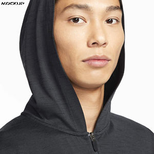 Sudadera con capucha de mezcla de algodón para hombre, diseño reflectante de lana gruesa, ropa de invierno con estampado Digital, precio OEM teñido liso, novedad de 2025 - Product Image 4