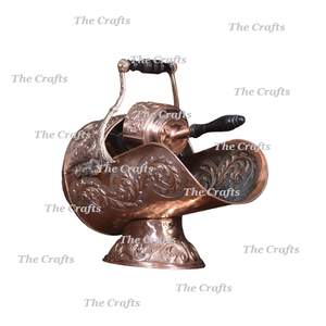 Admirable Design Copper And <b>Brass</b> <b>Coal</b> Bucket <b>Scuttle</b> For Fireplace <b>Coal</b> Storage Bucket At Lowest Prices - Product Image 6