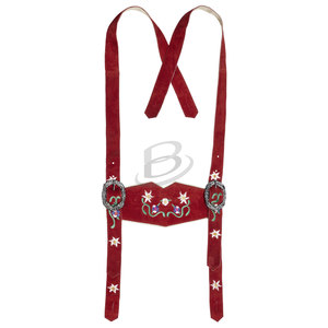 Traje de Oktoberfest de Cuero de Lujo para Mujer, Disfraz Tradicional para Adultos (Lederhosen Bávaro para la Fiesta de la Cerveza Alemana) - Product Image 4