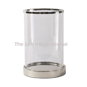 Decorative Candle Holder and Stainless Steel Metal Clear Glass in <b>T</b> <b>Light</b> for Home Living Bedroom Dining Table - Product Image 4