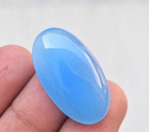 Blue Chalcedony Cabochon High Quality Blue Chalcedony Loose Gemstone Cabochon Top Quality Blue Carnelian Gemstone Cornalian gems - Product Image 2