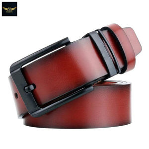 Ceinture en cuir véritable naturel pour homme, boucle robuste, style Vintage, adapté aux Jeans, pantalons décontractés, offre spéciale, - Product Image 3