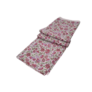 Hermosa tela india de algodón con estampado de bloque de mano ligero por yarda para ropa y batas de mujer - Product Image 4