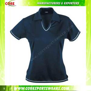 Nouveau logo personnalisé vente en gros nouvelle tendance mode décontractée rue porte des polos en coton vierge pour femmes - Product Image 5